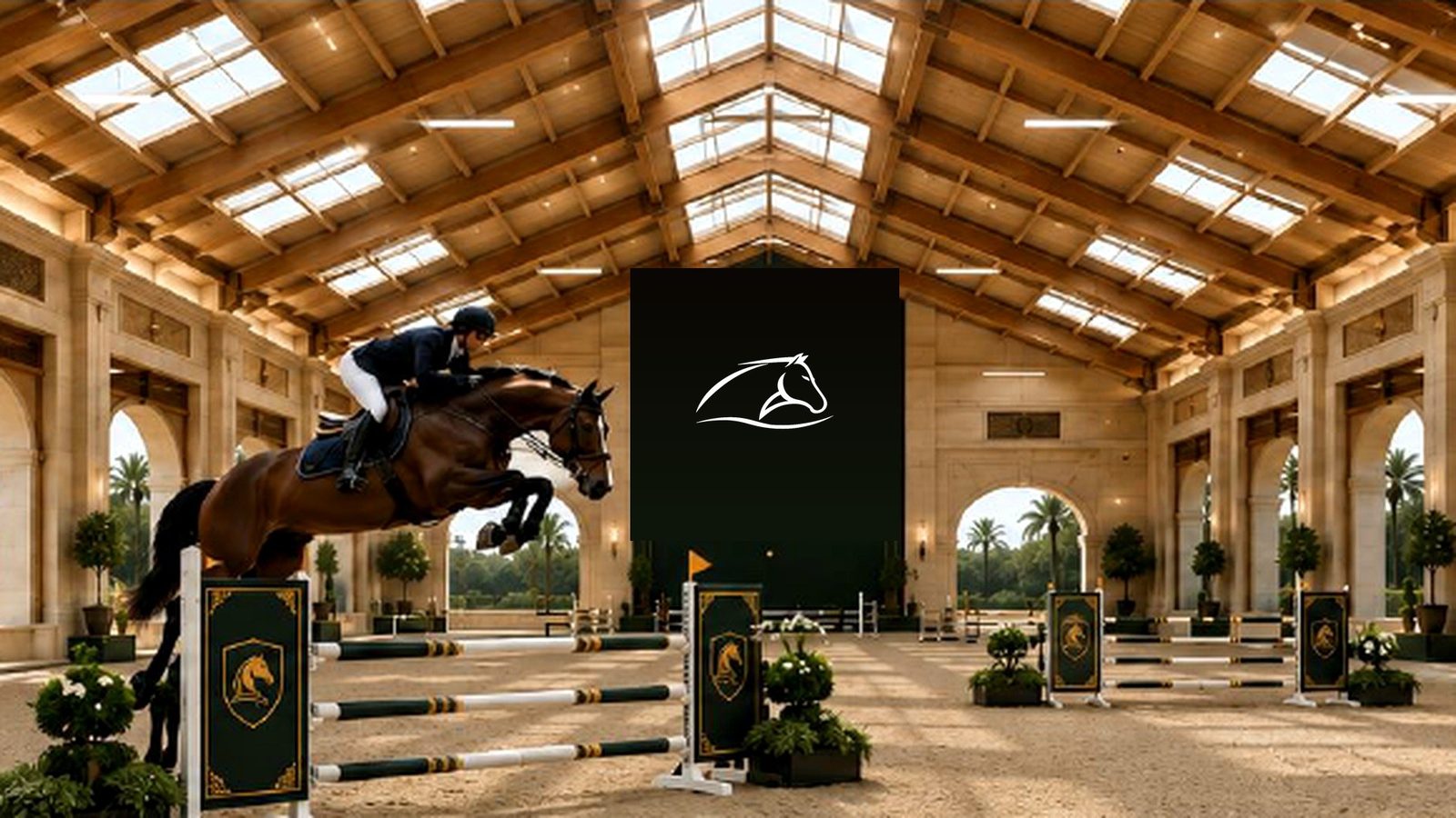 Concept rendering &mdash; covered competition arena interior